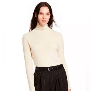 Nili Lotan x Target Ivory Cream Sweater Wool Cotton Size Women’s Small (S) EUC